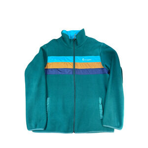 Cotopaxi Teca Fleece Full-Zip Jacket - Size Medium - Green/Blue - Pre-Loved
